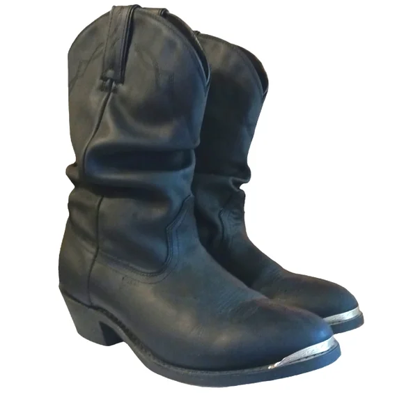 Shayanne Women’s Black Cowboy Boots Slouchy Black Cowgirl Boots Size 9 - Picture 14 of 14